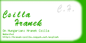 csilla hranek business card